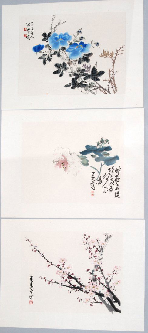 Lot: 9 Farbholzschnitte China, 20.Jh. Insgesamt 9 (1 of 3)