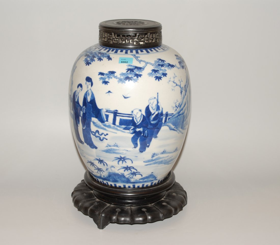 Topf China, 20.Jh. Porzellan. Unterglasurblaue (1 of 1)