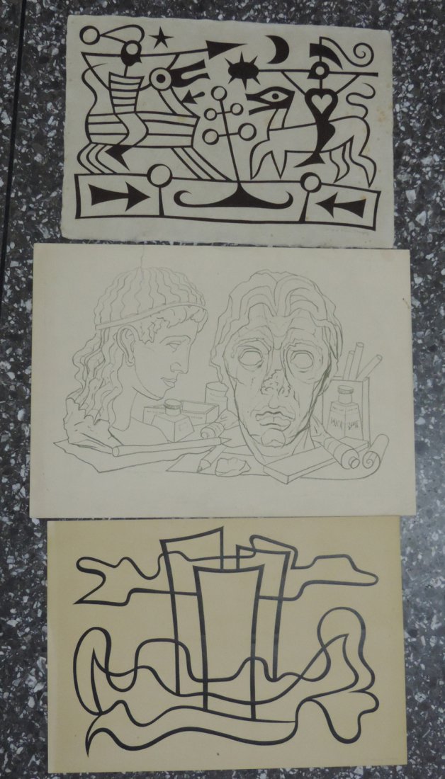 Moos, Max von (Luzern 1903–1979 Luzern) Lot von drei: Moos, Max von (Luzern 1903–1979 Luzern) Lot von drei Graphiken. 1941. Diverse Motive. Alle Blätter signiert. Ein Blatt datiert. Diverse Masse.