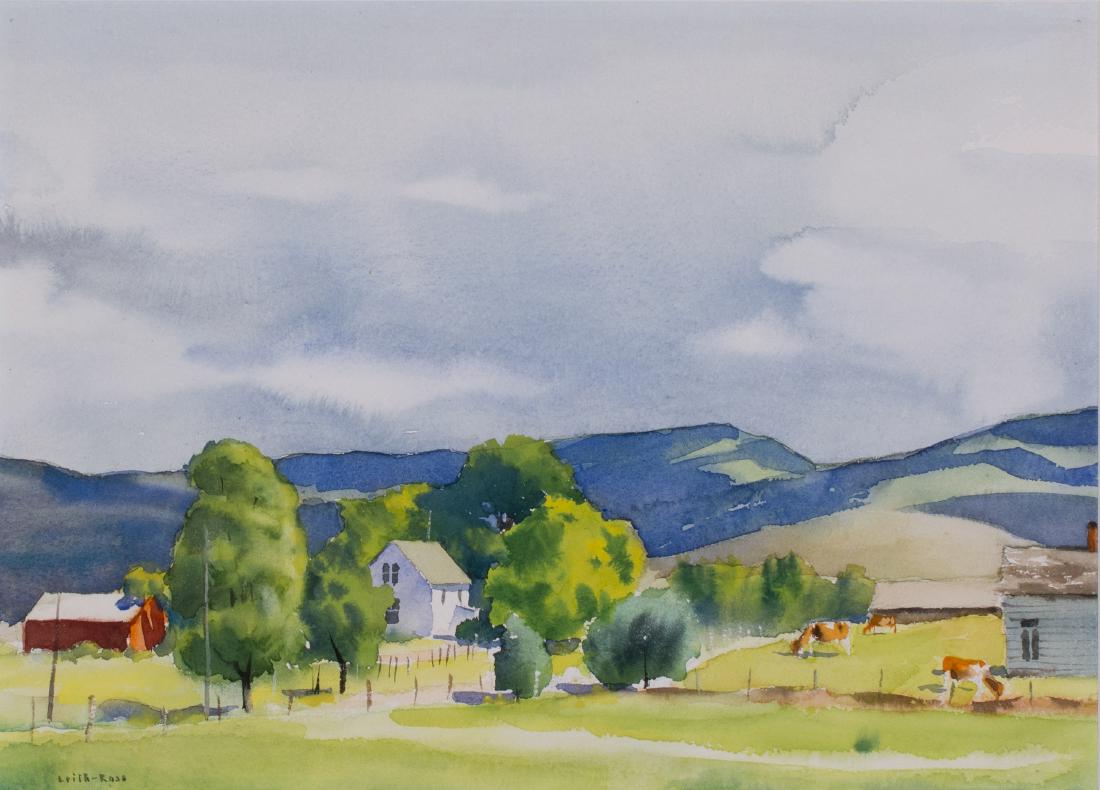 Harry Leith-Ross: Harry Leith-Ross Am. 1886–1973 Bucks Country Farm Signed "Leith Ross" l.l. Watercolor 10 1/2 x 14 1/2 in. 26.7 x 36.8 cm