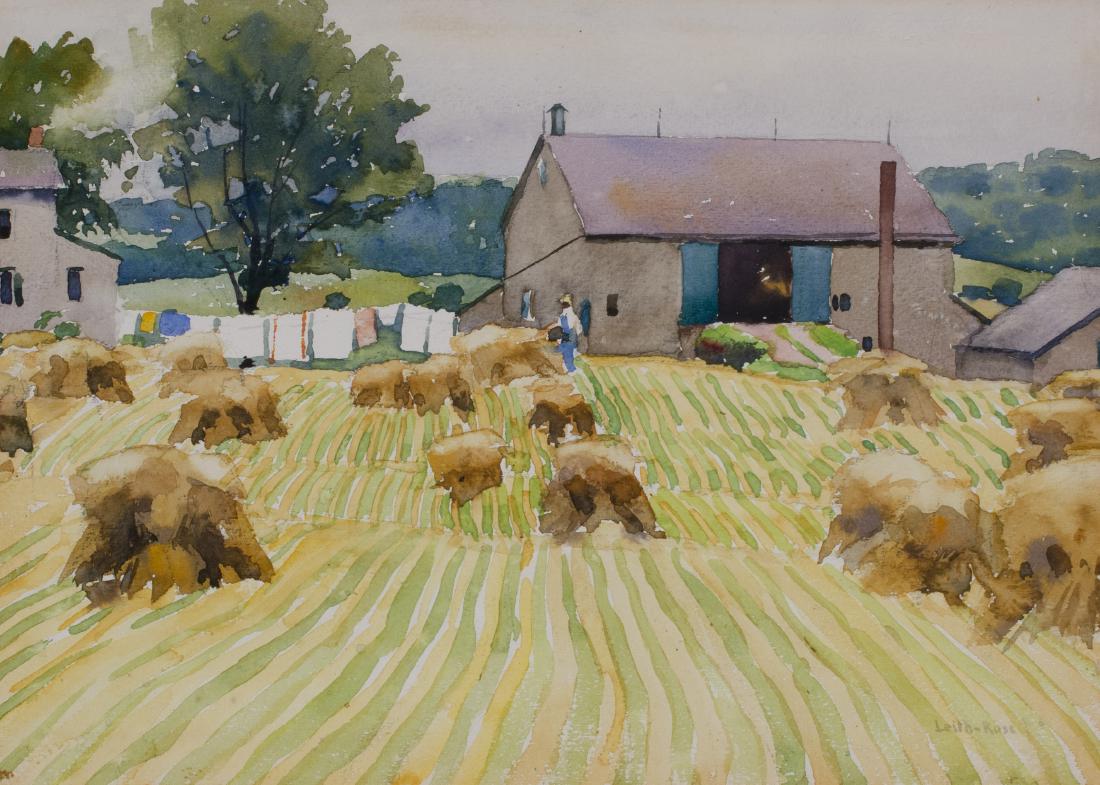 Harry Leith-Ross: Harry Leith-Ross Am. 1886–1973 Janney Farm Signed "Leith-Ross" l.r. Watercolor 9 3/4 x 13 3/4 in. 24.8 x 34.9 cm
