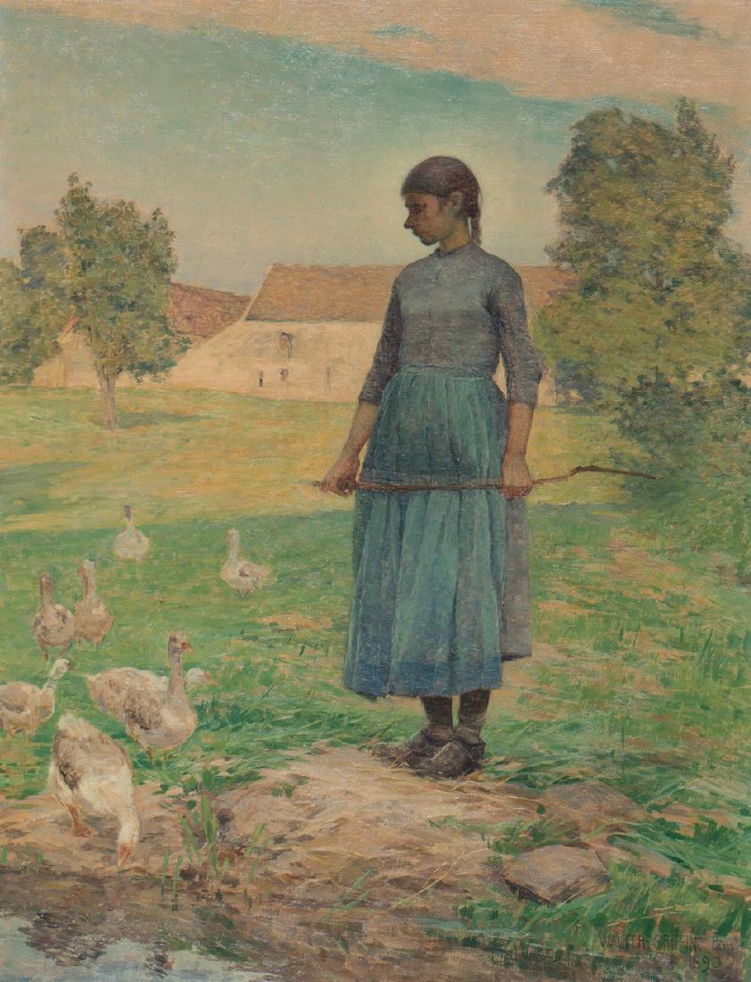 Walter Griffin, Woman in Garden (1 of 1)