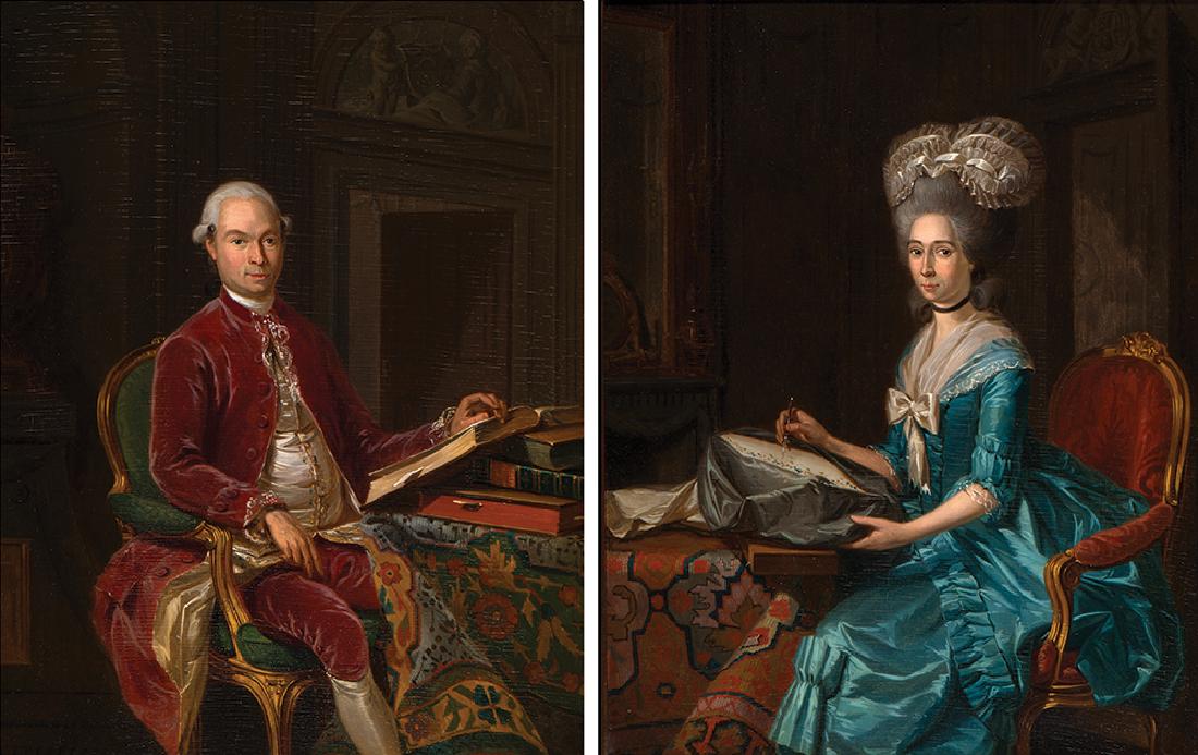 19th/20th Century Dutch School, (a pair of portraits) (1 of 1)