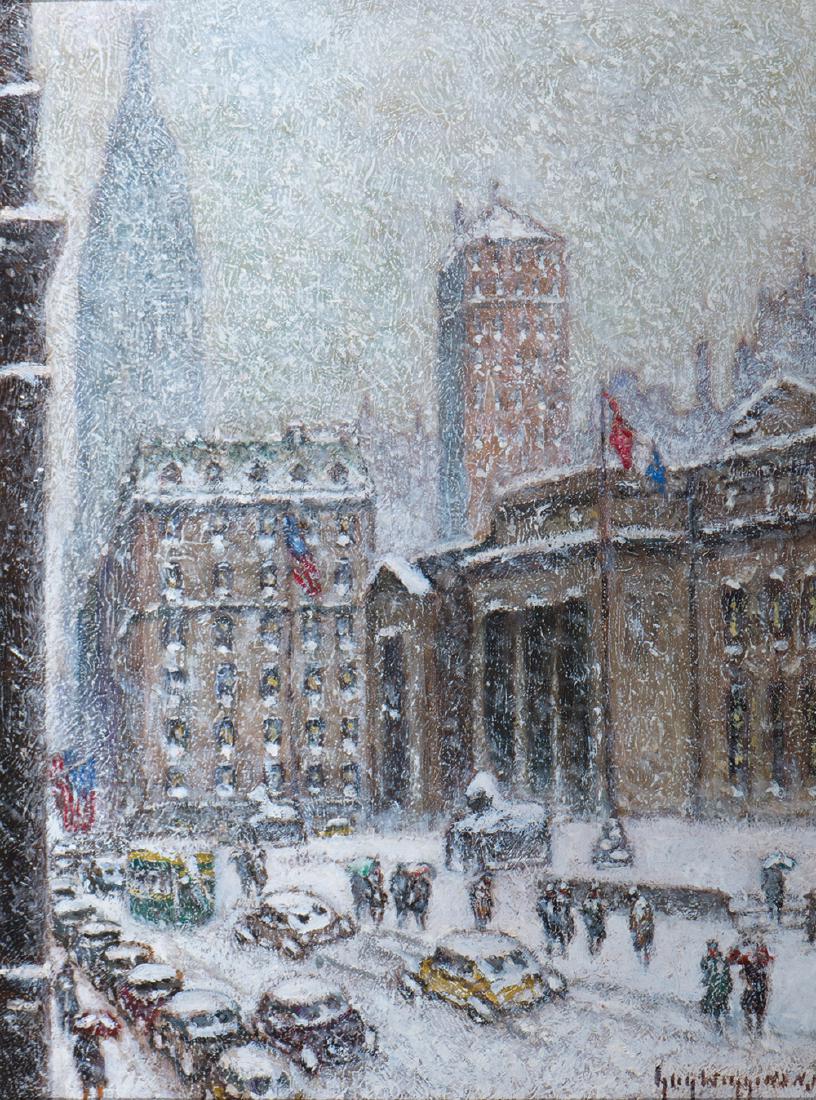 American School, Winter at the Library (1 of 1)