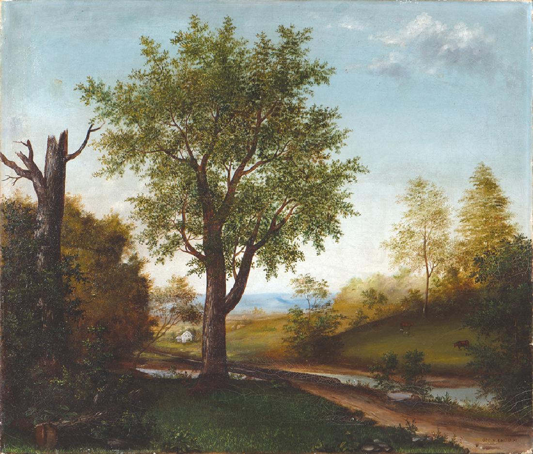 George Henry Smillie, Am. 1840-1921, River Landscape, (1 of 2)