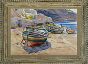 Claude Montgomery Am. 1912-1990 "Sicilian Boats"