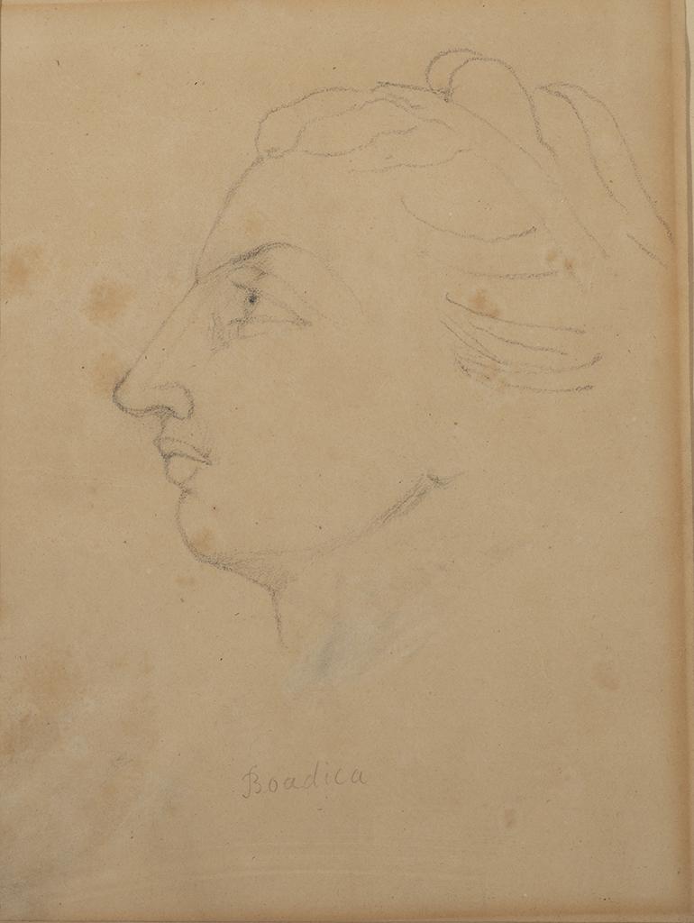 After William Blake (Br. 1757-1827), "Visionary Head of (1 of 3)