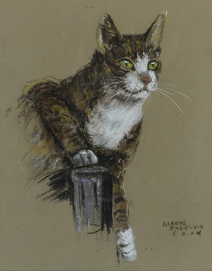Gladys Emerson Cook (Am. 1899-1976), Green-eyed Cat (1 of 4)