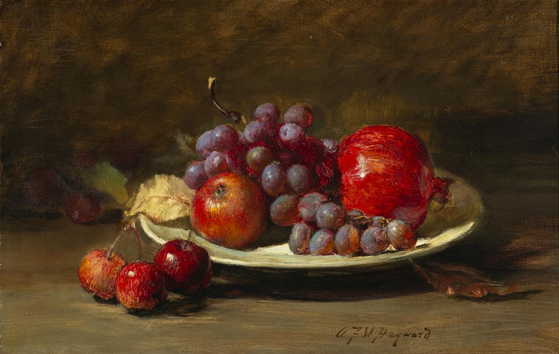Alfred F. Hayward (Am. 1856-1939), Still Life with Red (1 of 4)