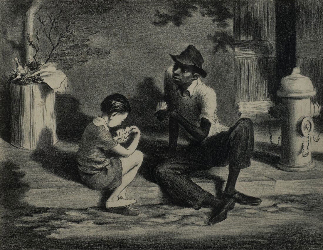 Lawrence Beall-Smith (Am. 1909-1995), Black and White (1 of 4)