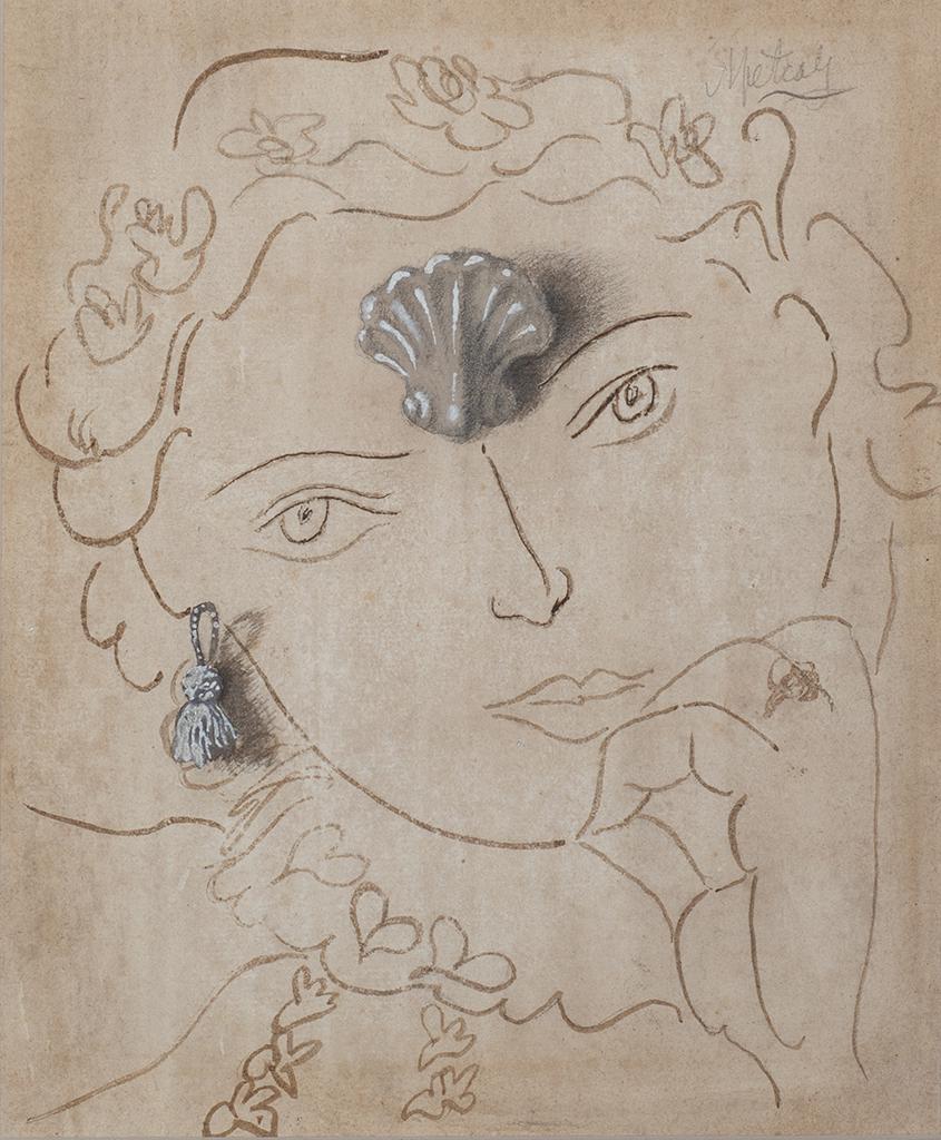 Conger Metcalf (Am. 1914-1998), "Forms on Matisse" (1 of 5)