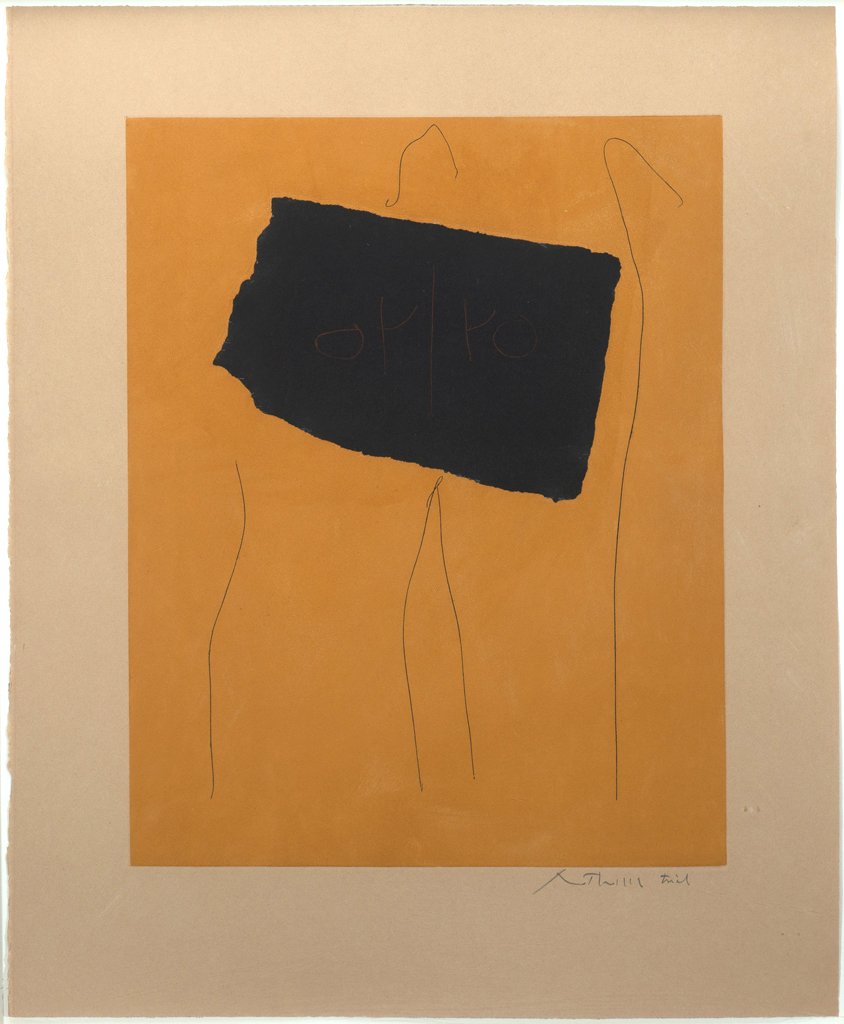 Robert Motherwell, "Oy/Yo" 1978, Aquatint, etching, and (1 of 4)