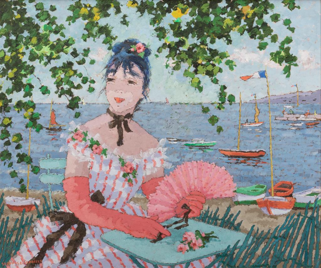 Suzanne Eisendieck, Beachside Portrait, Oil on canvas, (1 of 5)