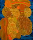 Lynne Mapp Drexler, "Yellow MonoLogue" 1972, Oil on