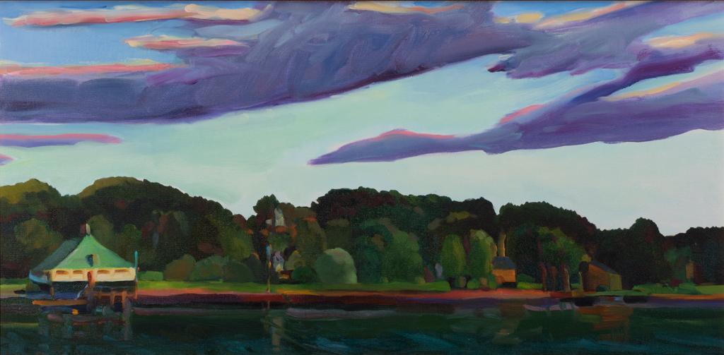 Connie Hayes, "Trefethen # 3" 1991, Oil on canvas, (1 of 6)