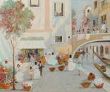 Luigi Cagliani, It. 1910-1987, Venetian Scene