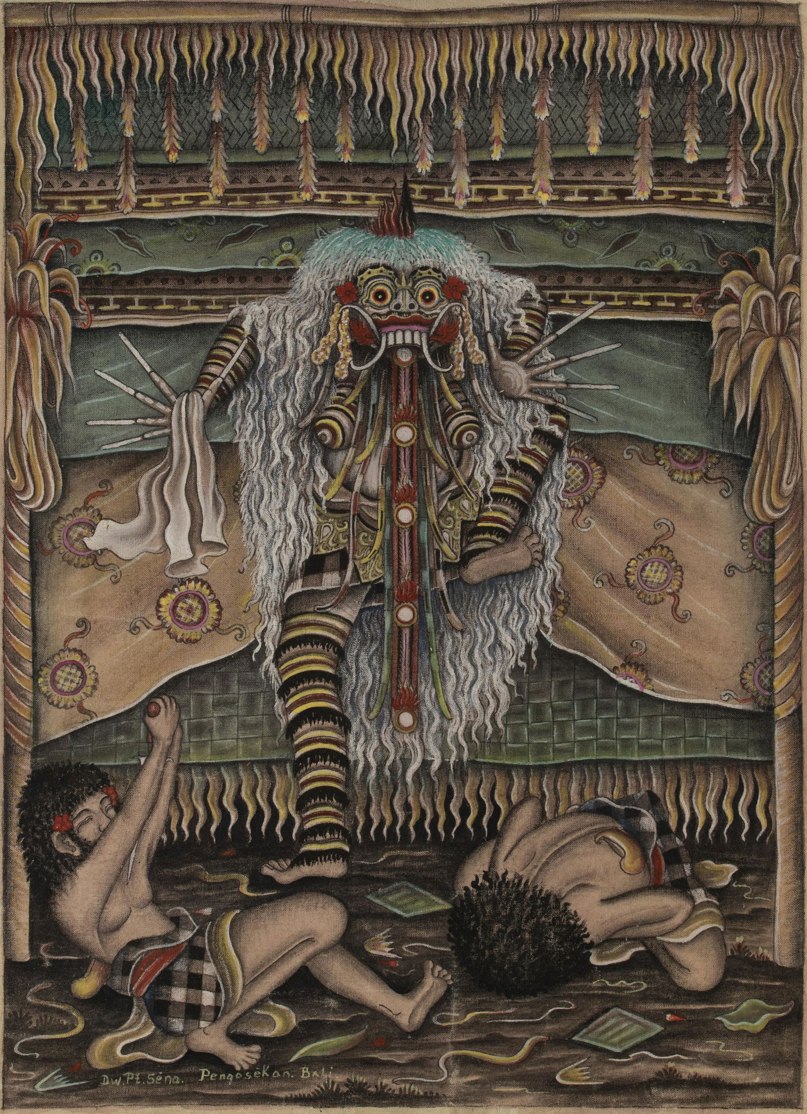 Dewa Puta Sena, Balinese b. 1943, Witch Doctor (1 of 3)