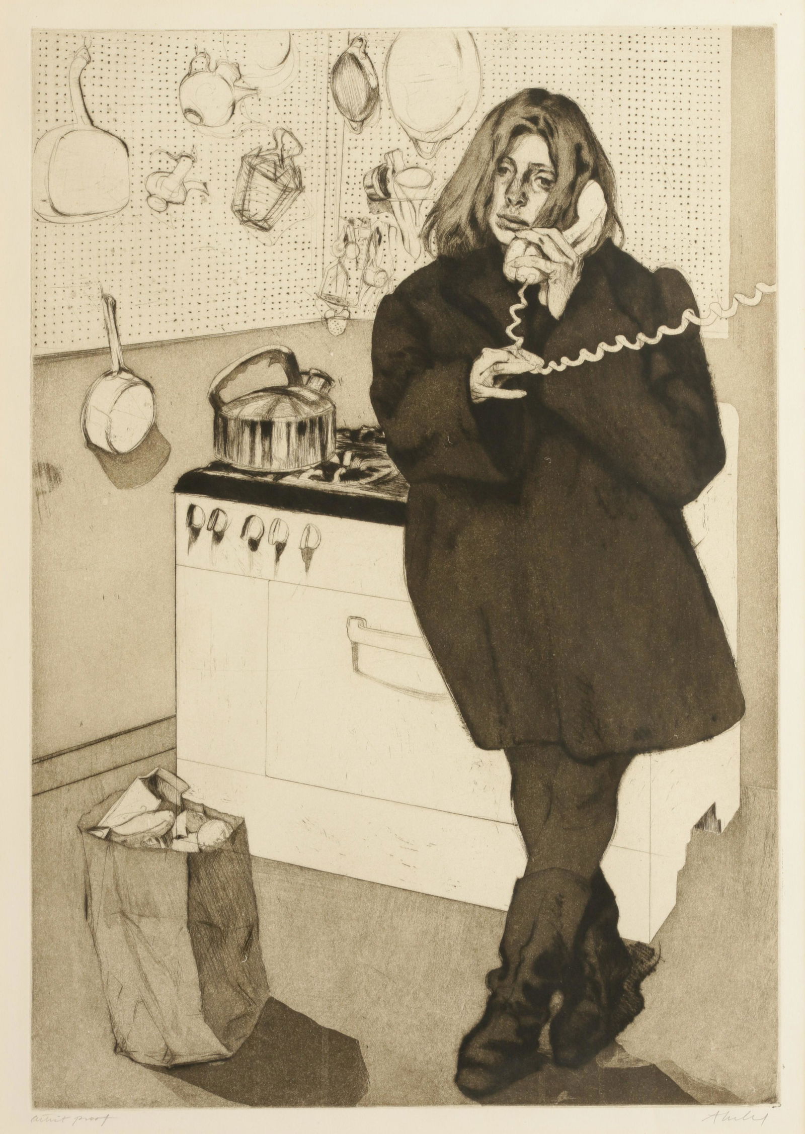 Sigmund Abeles, Am. b. 1934, Kitchen Call (1 of 5)