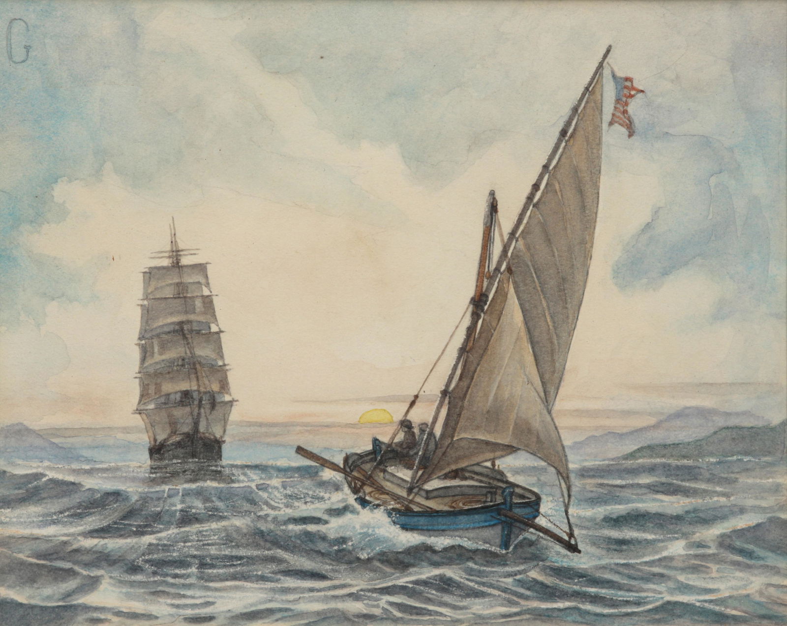 William Gilkerson, Am./Can. 1936-2005, At Sea (1 of 4)