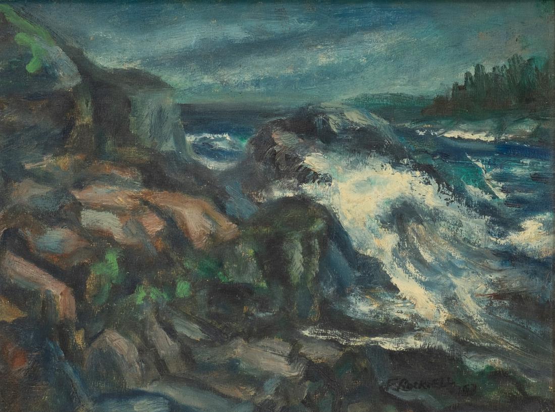 Fred Rockwell, Am. b. 1917, Shore View, Boothbay (1 of 4)
