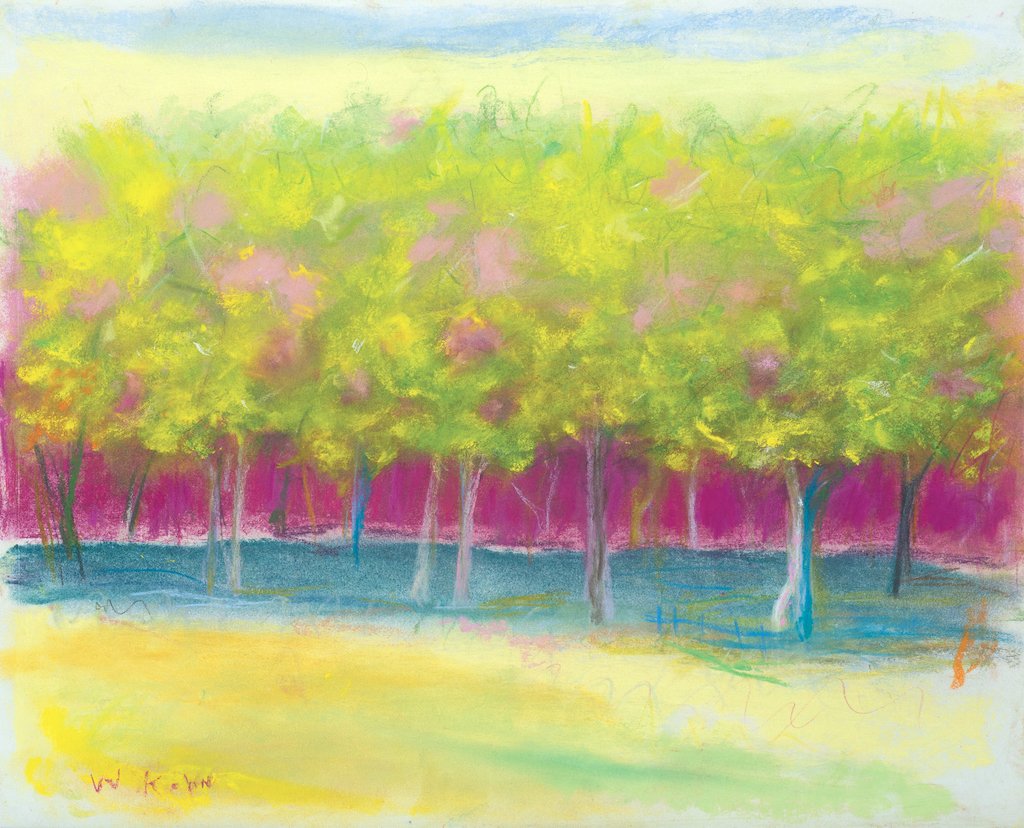 Wolf Kahn, Am. 1927-2020, Yellow, Magenta, and Pink, (1 of 4)