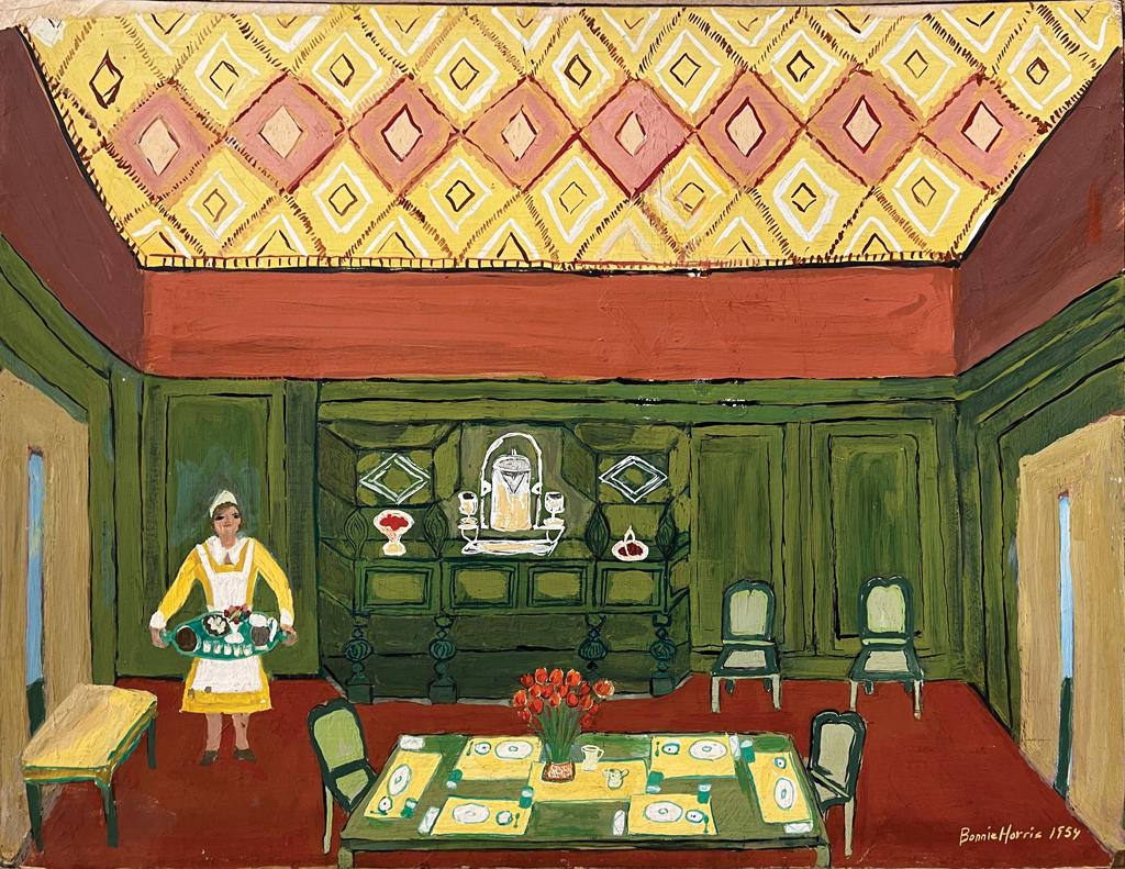 Bonnie Harris, Am. 1870-1962, Dining Room, 1954, (1 of 1)