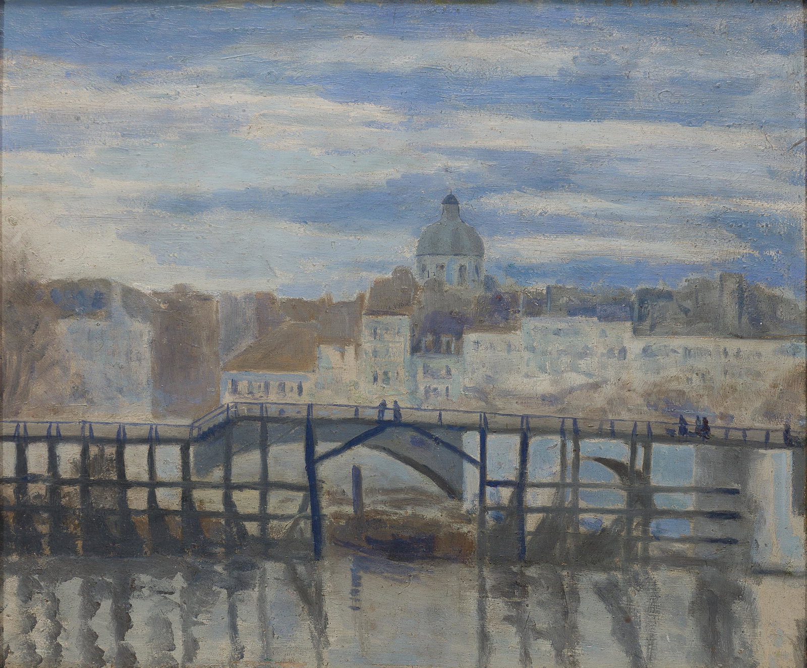 Hamilton Easter Field, Am. 1876-1922, Florence, Oil on board, framed: Hamilton Easter Field (Am. 1876-1922) Florence Oil on board, framed Titled "Florence" and inscribed "Museum - Gift of Robert Laurent" on Brooklyn Museum label verso, additional composition verso 12 1/
