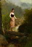 Samuel Lancaster Gerry (Am. 1813-1891), Venturesome, Oil on canvas, framed