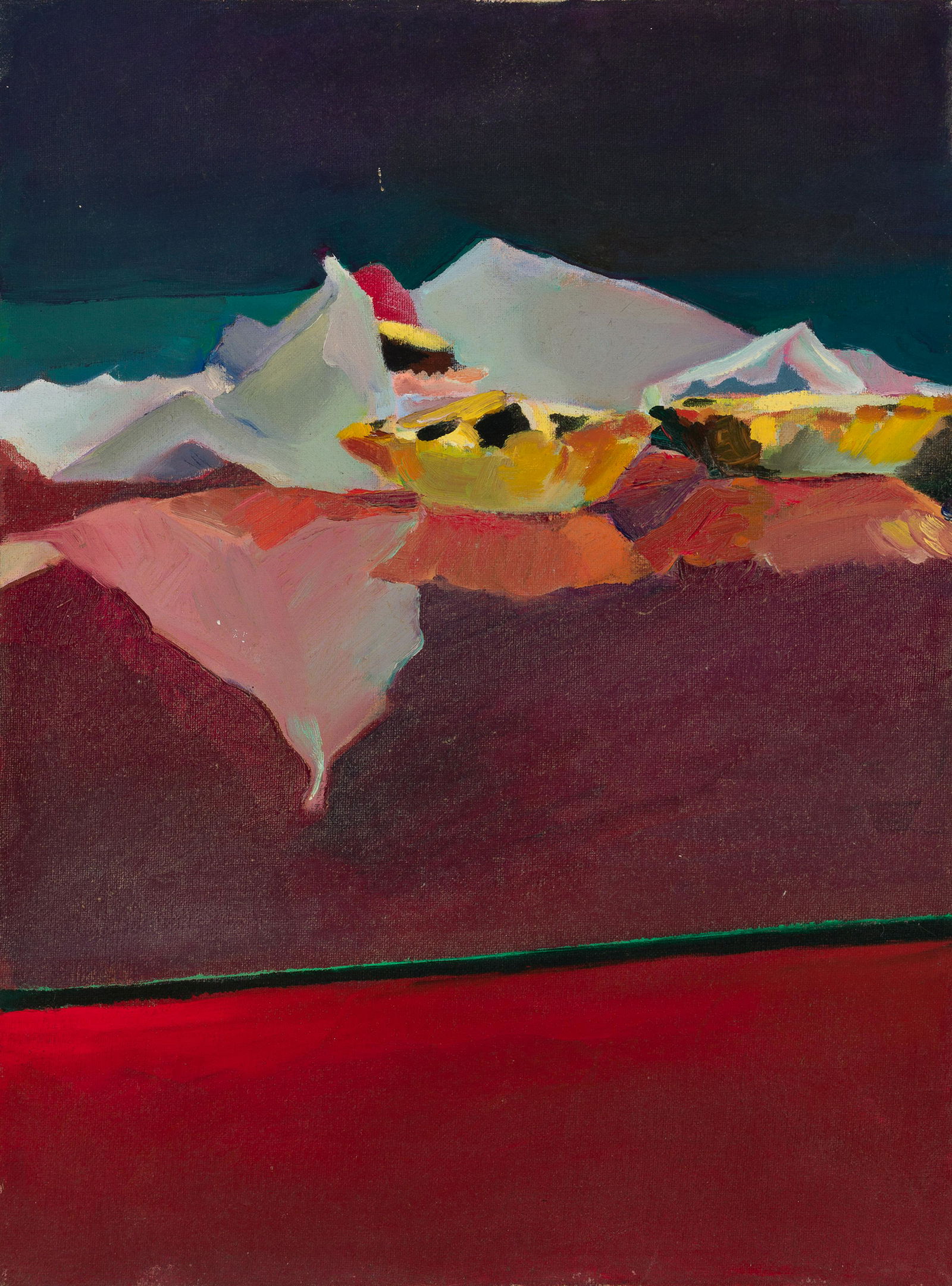 Connie Hayes (Am. 20th/21st Century), Painting of Pies, 1981, Oil on canvas, framed (1 of 5)