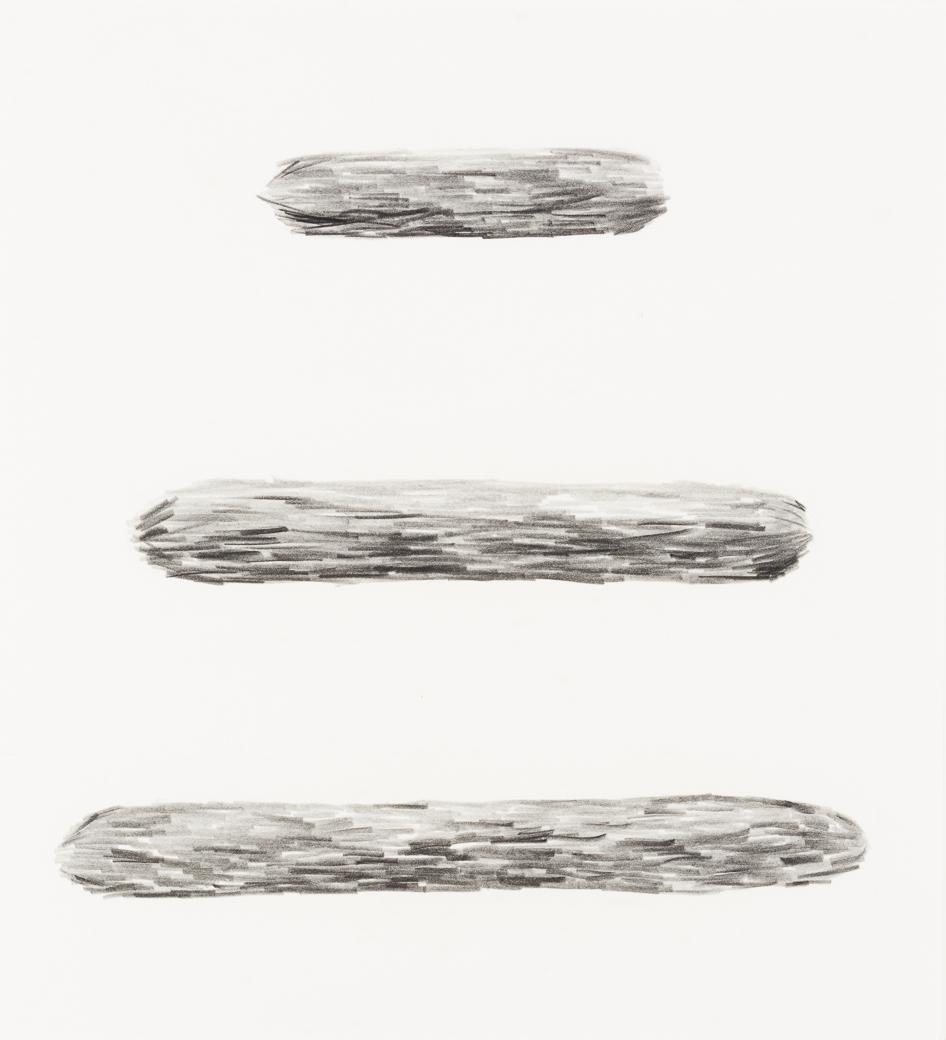 Ken Greenleaf (Am. b. 1945), Sculpture Study, Graphite on paper, framed under glass (1 of 3)