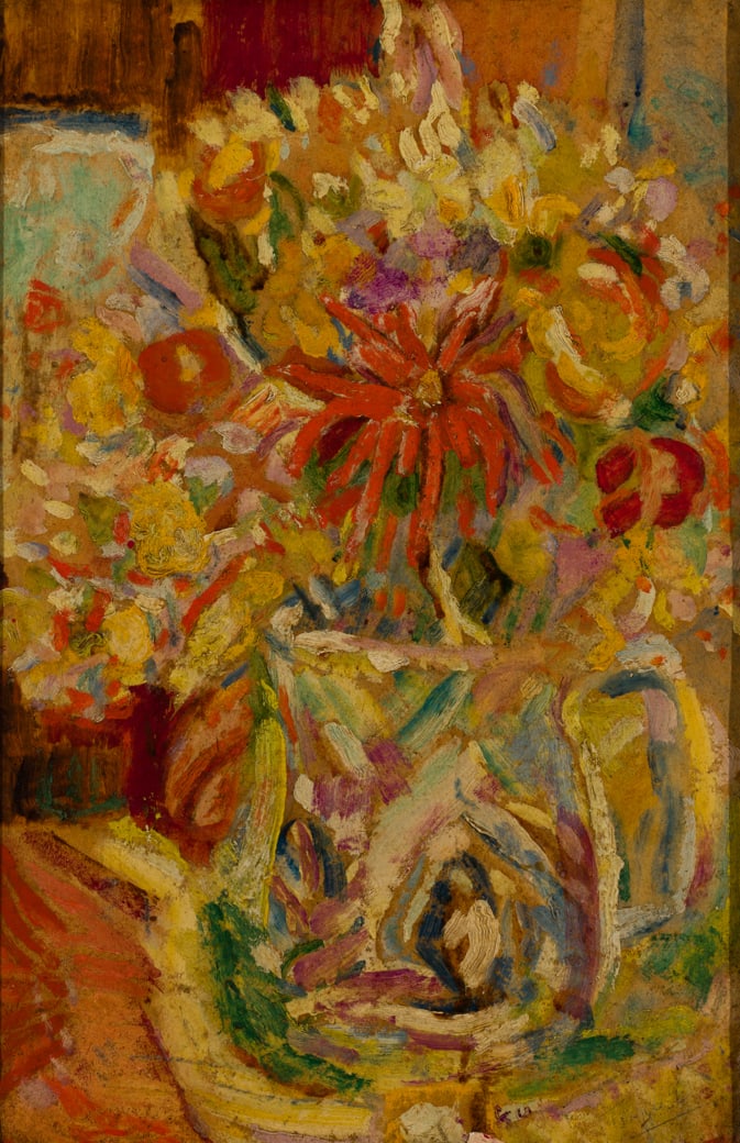 Turku Trajan (Am. 1887-1959), Floral Still Life, Oil on canvas, framed (1 of 5)