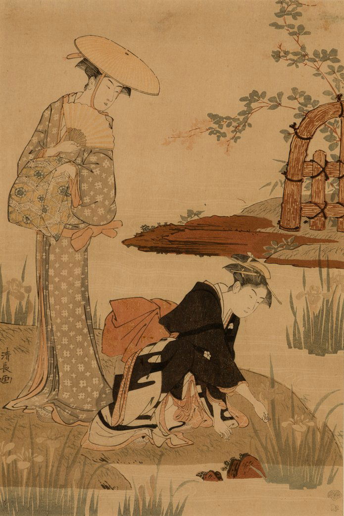 Three Japanese Woodblock Prints, Various Time Periods (1 of 6)