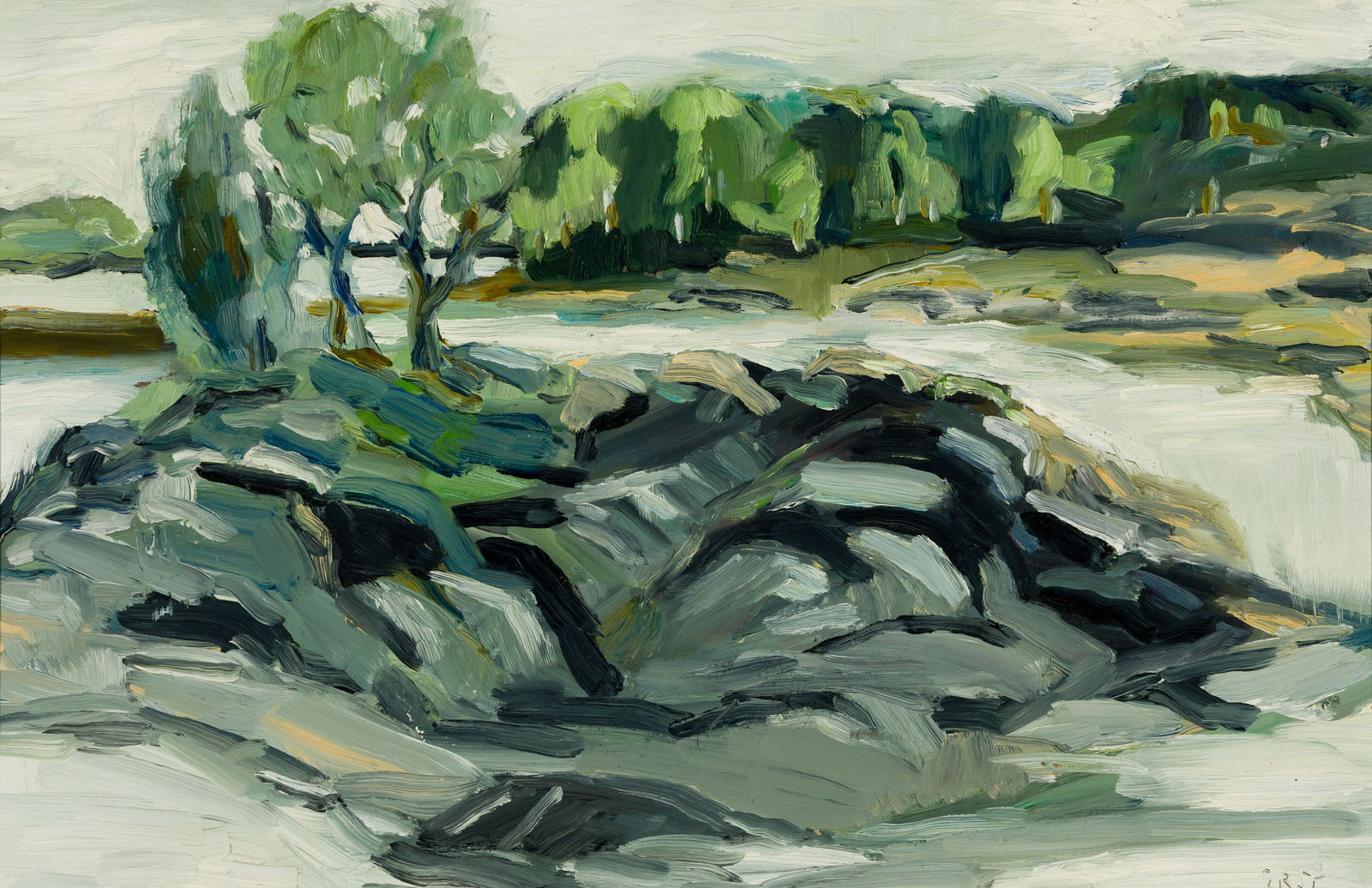 Arthur DiMambro (Am. 1928-2016), Off Fox Point #7, Acrylic on panel, framed (1 of 4)