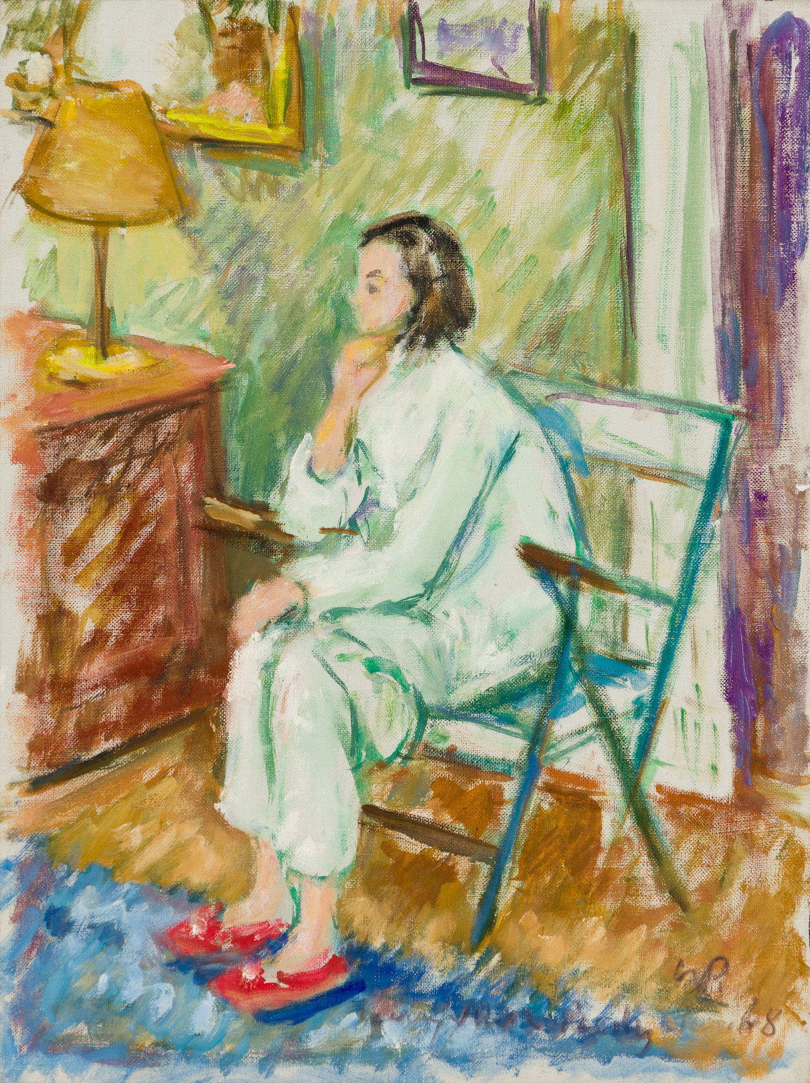 Waldo Peirce (Am. 1884-1970), Oil on canvas, unframed (1 of 4)