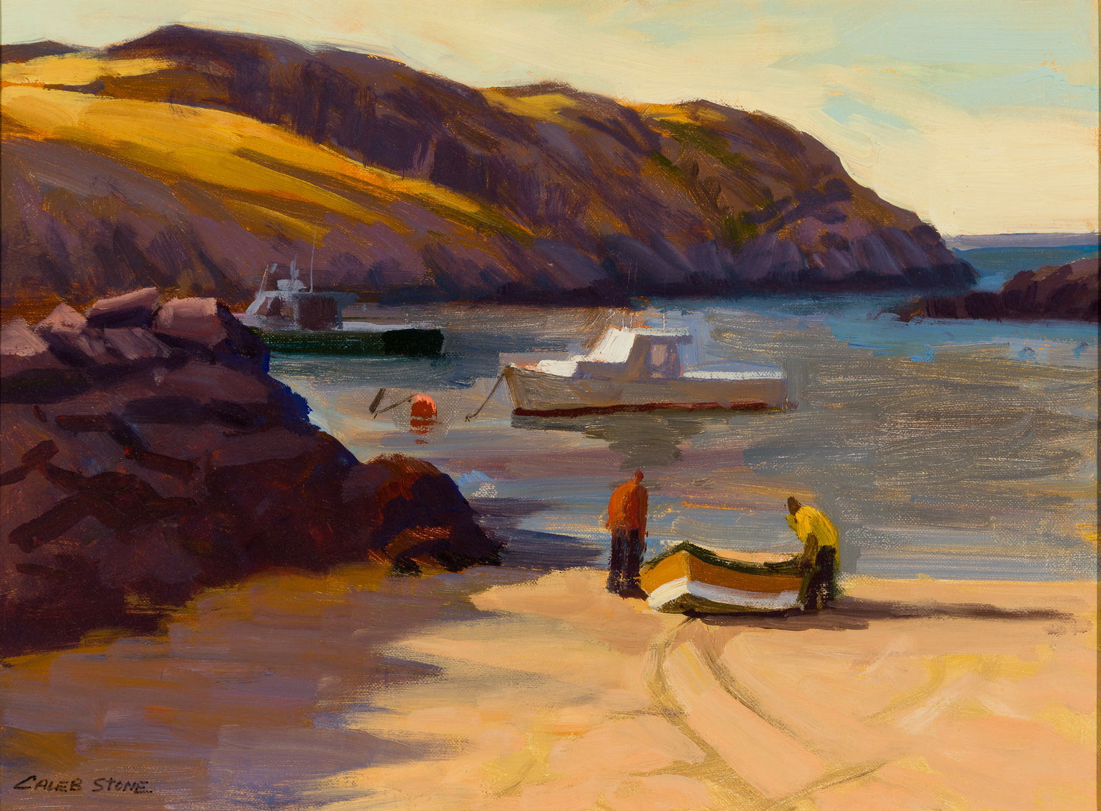 Caleb Stone (Am. 21st Century), Oil on board, framed (1 of 5)