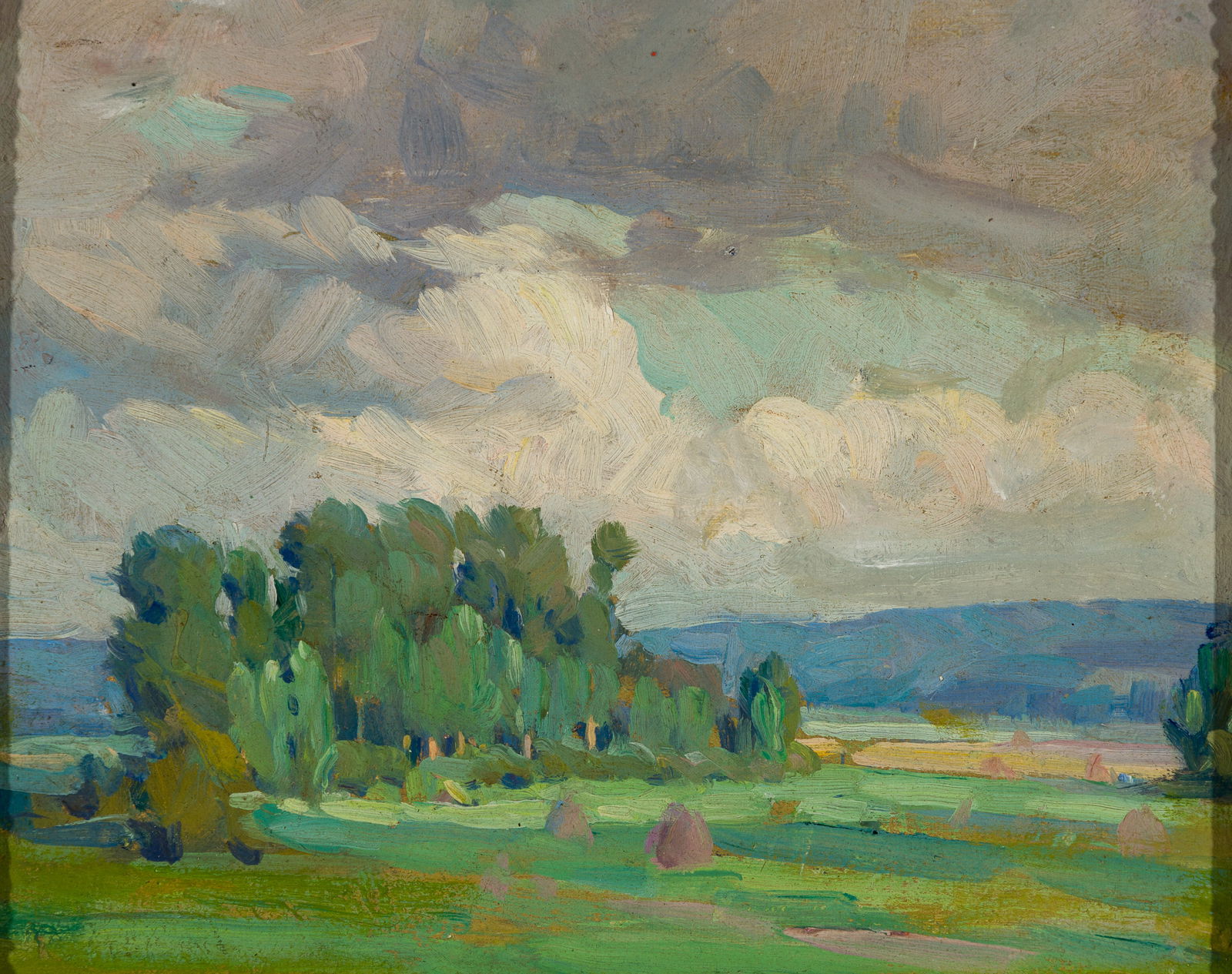 Mabel May Woodward (Am. 1877-1945), Oil on board, framed (1 of 4)