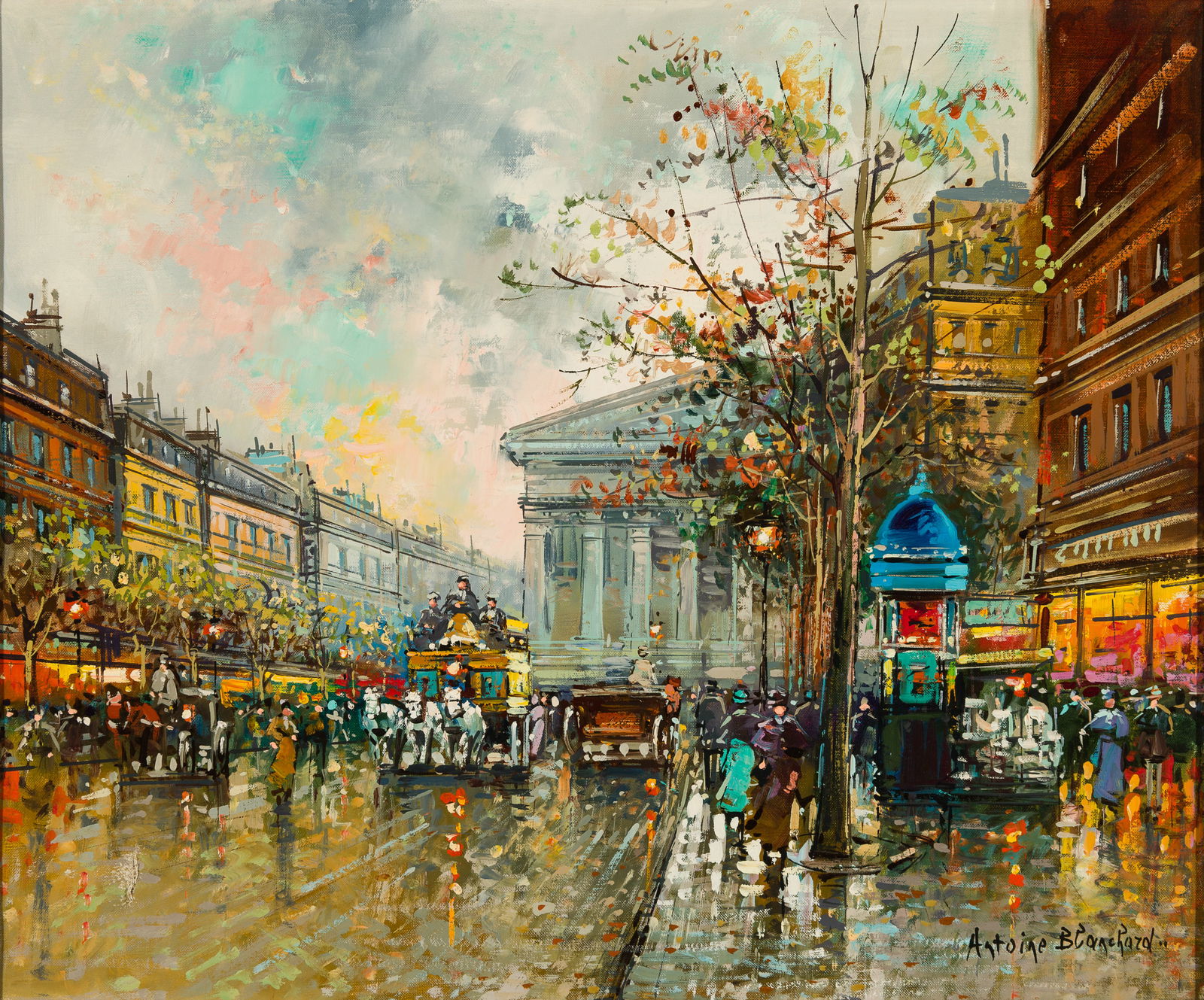 Attr. to Antoine Blanchard (Fr. 1910-1988), Oil on canvas, framed (1 of 6)