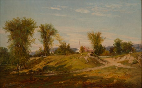 Aaron Draper Shattuck (Am. 1832-1928), North Conway, New Hampshire, 1856, Oil on board mounted to