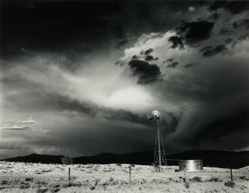 Liliane de Cock (Belgian/Am. 1939-2013), Windmill, Gelatin silver print, framed under glass