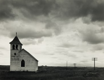 Liliane de Cock (Belgian/Am. 1939-2013), Church, Glen Ullin North Dakota, 1969, Gelatin silver