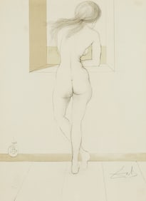 Salvador Dali (Sp. 1904-1989), Nude at the Window, 1970, Lithograph, framed under glass