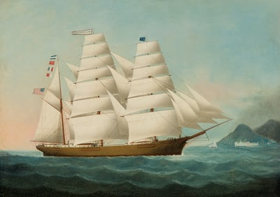 Lai  Fong (Chinese 19th/20th Century), Belle of Oregon, Oil on linen, framed