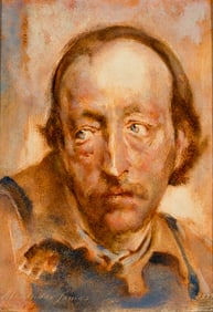 Alexander James (Am. 1890-1946), Tony's Brother, 1937, Oil on panel, framed