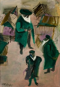 William Gropper (Am. 1897-1977), The Elders, Acrylic on canvas, framed