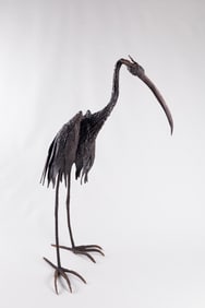 Nina Scott-Hansen (Danish/Am. 21st Century), Standing Bird, Welded Steel
