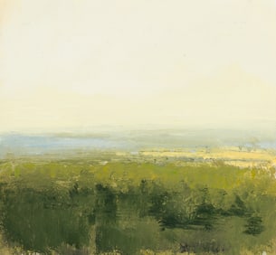 Eric Aho (Am. b. 1966), "HCP #2" 2005, Acrylic on paper, framed under glass