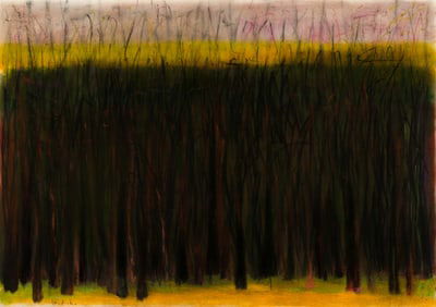 Wolf Kahn (Am. 1927-2020), Dusk, Pastel on paper, framed under glass