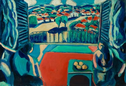 Arthur DiMambro (Am. 1928-2016), Balcony View, 1992, Oil on canvas, framed