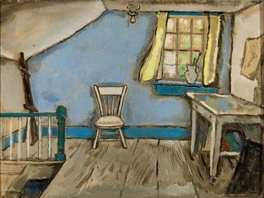 Dorothy Lake Gregory (Am. 1893-1975), Provincetown Estate, Oil on canvasboard, framed