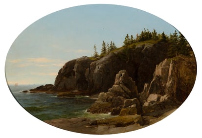 Samuel Lancaster Gerry (Am. 1813-1891), Coolidge Point, Manchester, MA, 1858, Oil on canvas, framed